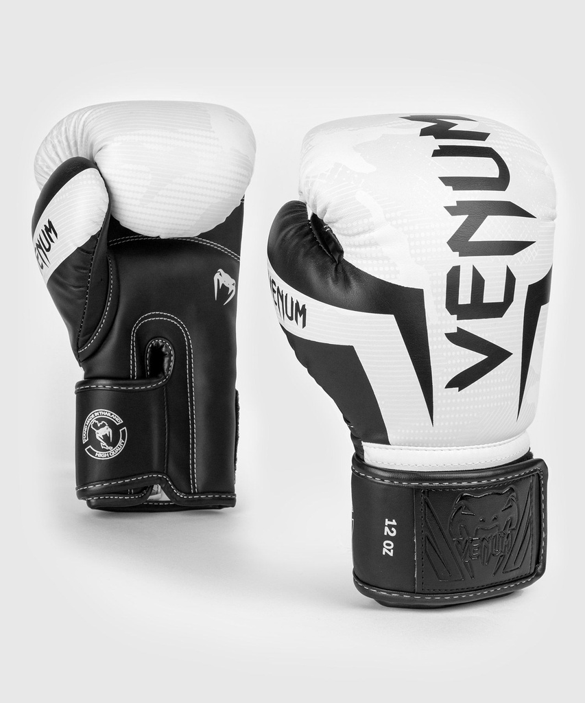 Venum Boxing Gloves Elite, White-Black