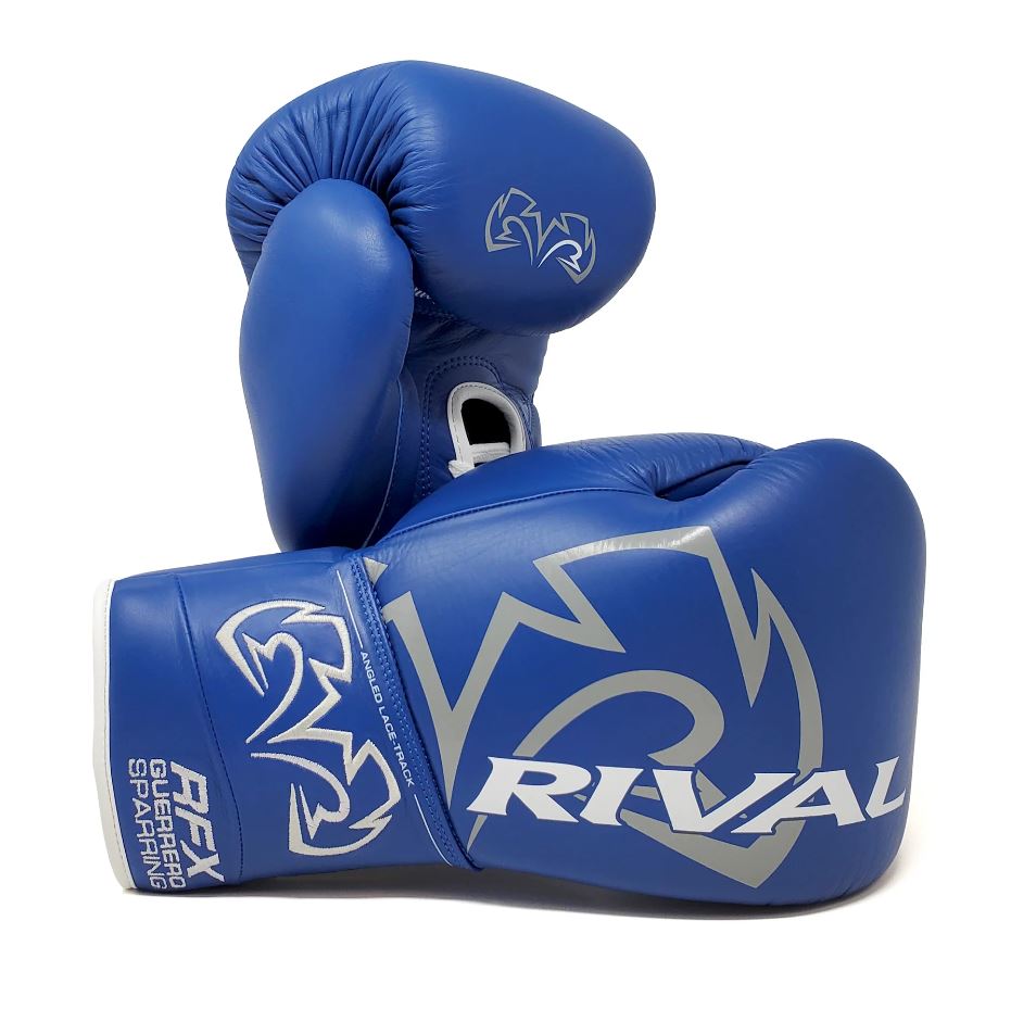 Rival Boxing Gloves RFX-Guerrero Sparring SF-H Laces, Blue