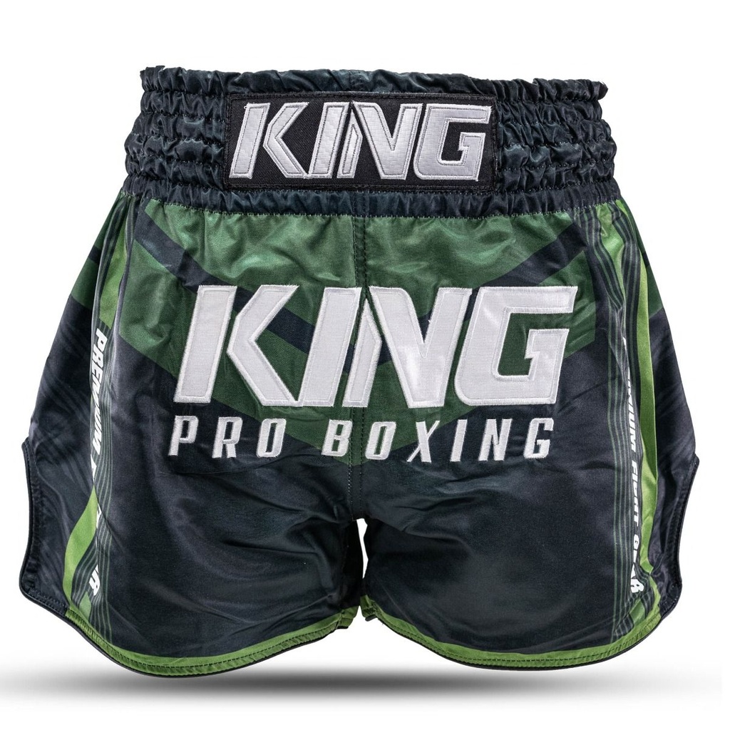 King Pro Boxing Muay Thai Shorts Endurance 3, Black-Green