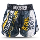 Booster Muay Thai Shorts Performance, Black-Yellow