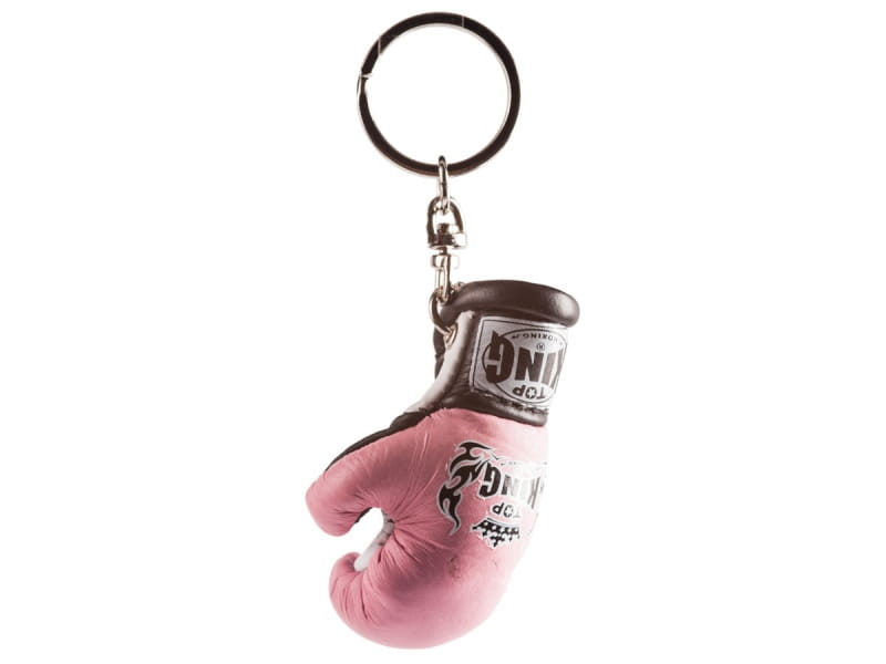 Top King Mini Boxing Glove Keyring, Pink