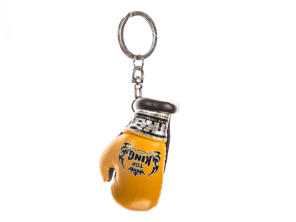 Top King Mini Boxing Glove Keyring, Yellow