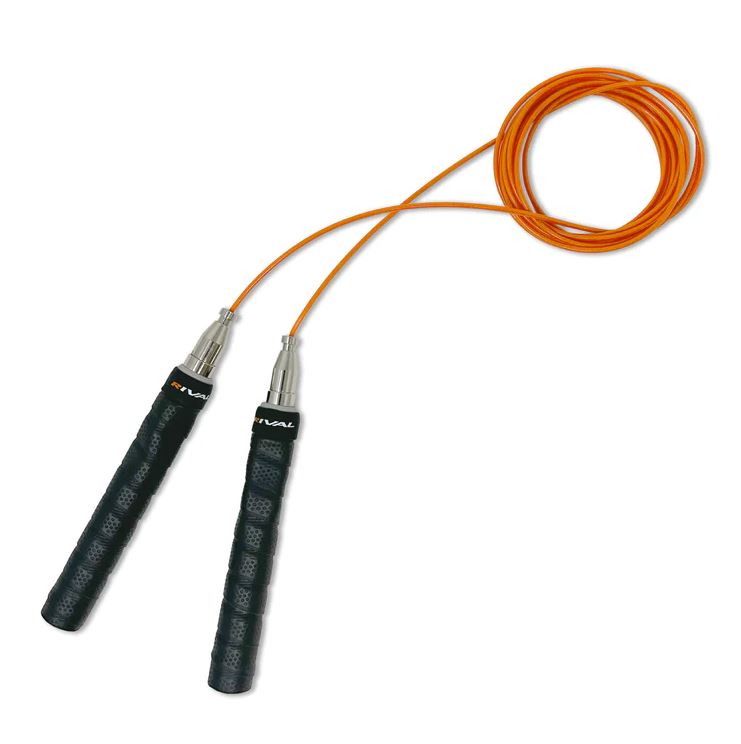 Rival Jump Rope Comfort Grip, Black-Orange