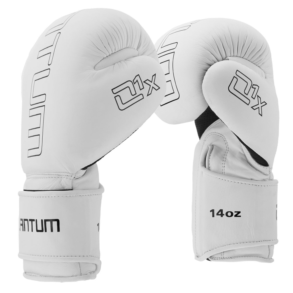 Quantum Boxing Gloves Q1X Leather, White