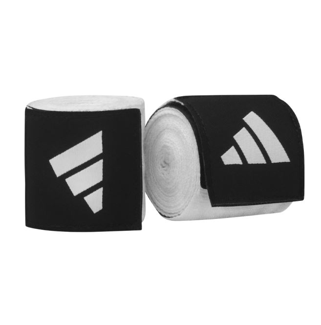 adidas Boxbandagen 2,5m Halbelastisch, Weiß