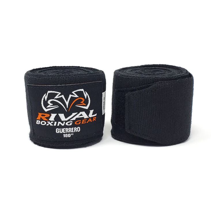 Rival Boxbandagen Guerrero 5,5m, Schwarz