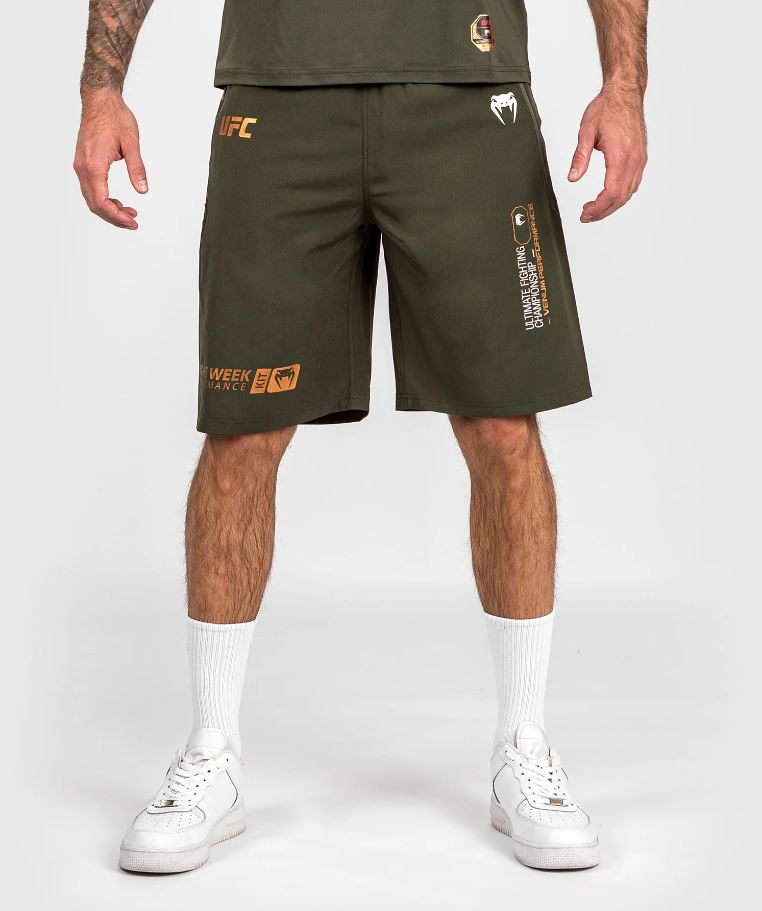 Venum Training Shorts UFC Adrenaline Fight Week Performance, Khaki