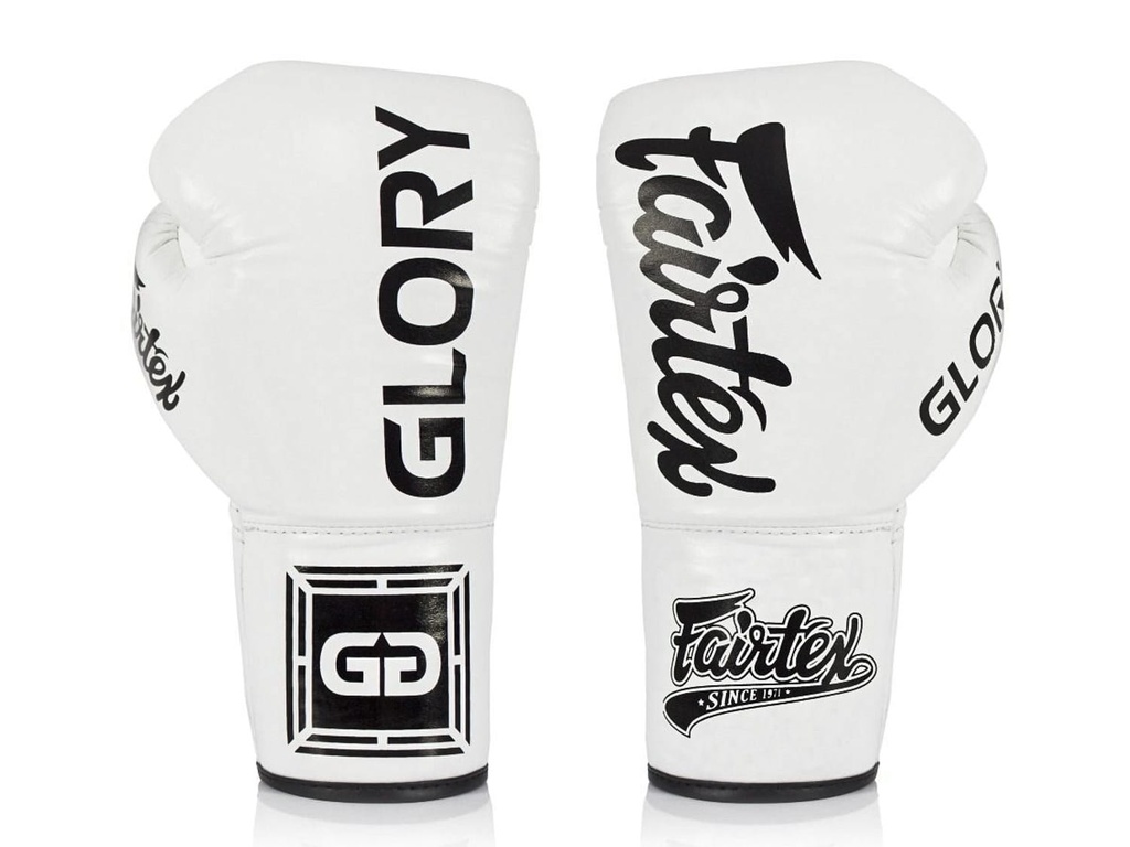 Fairtex Boxing Gloves Glory BGLG1 Laces, White