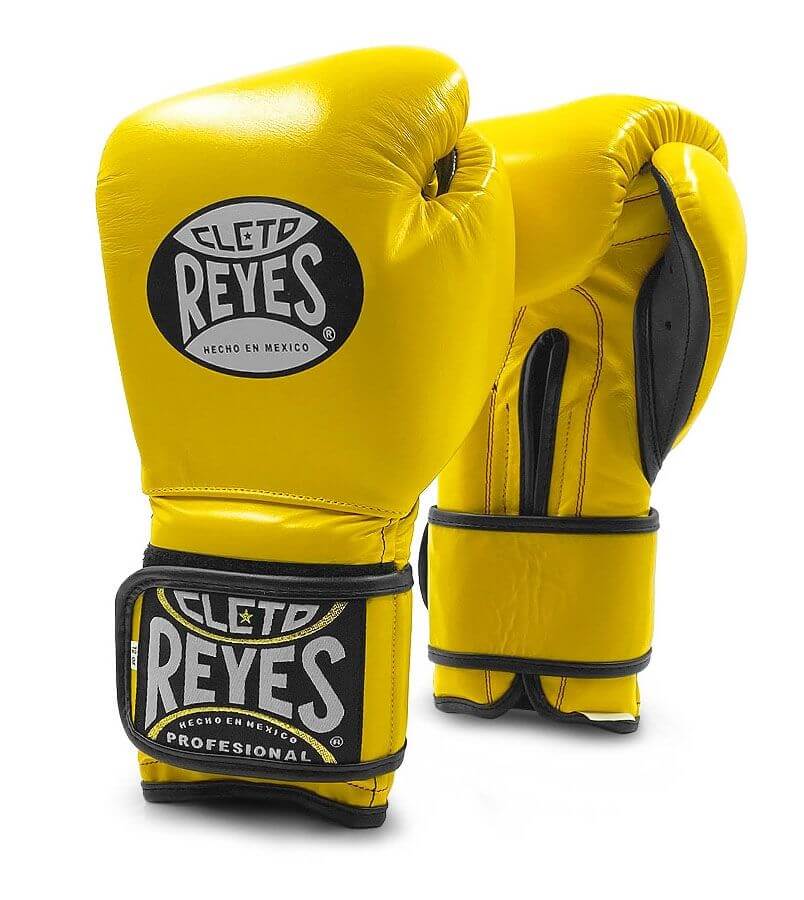 Cleto Reyes Boxing Gloves Training Velcro, Yellow