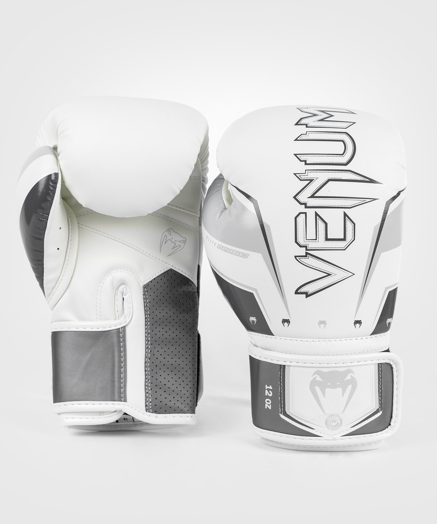 Venum Boxing Gloves Elite Evo, White-Gray