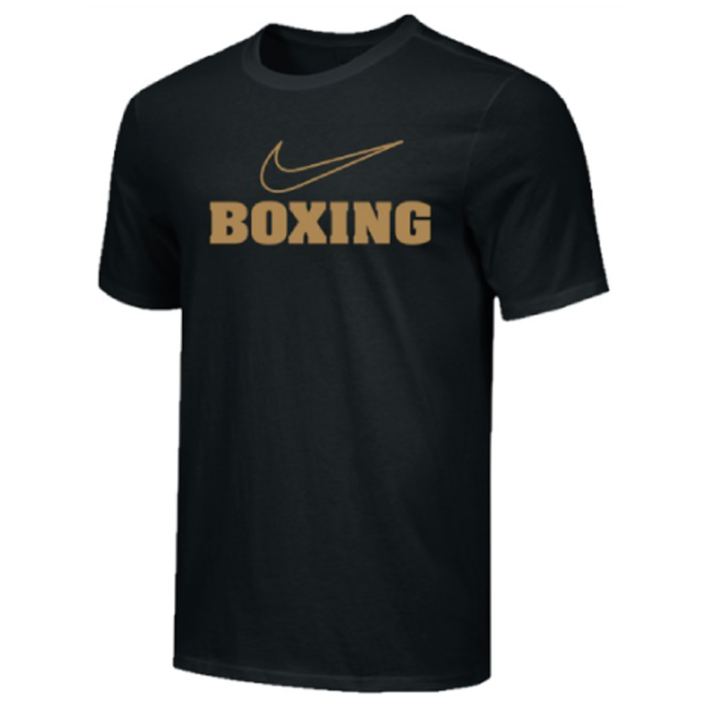 Nike T-Shirt WM Boxing, Schwarz-Gold