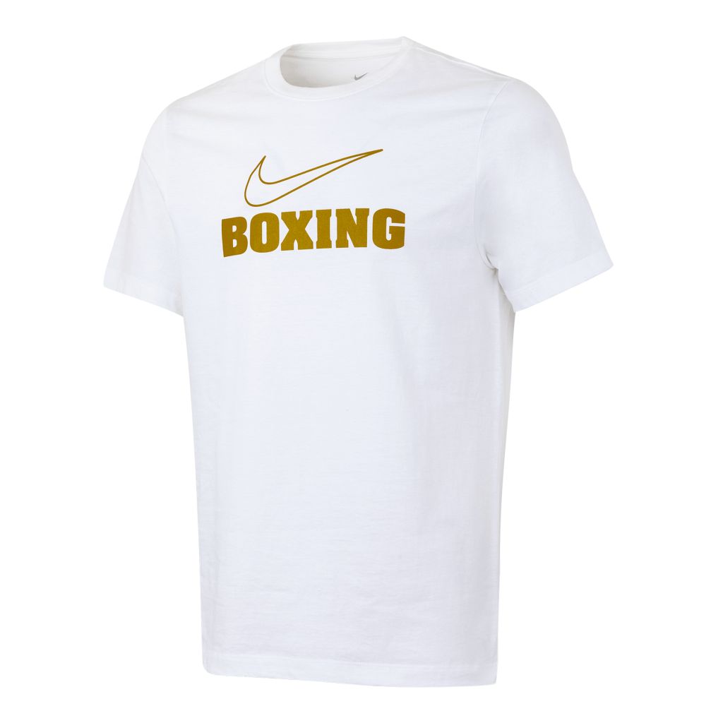 Nike T-Shirt WM Boxing, White-Gold