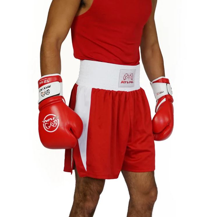 Rival Boxing Shorts Amateur Competition, Red