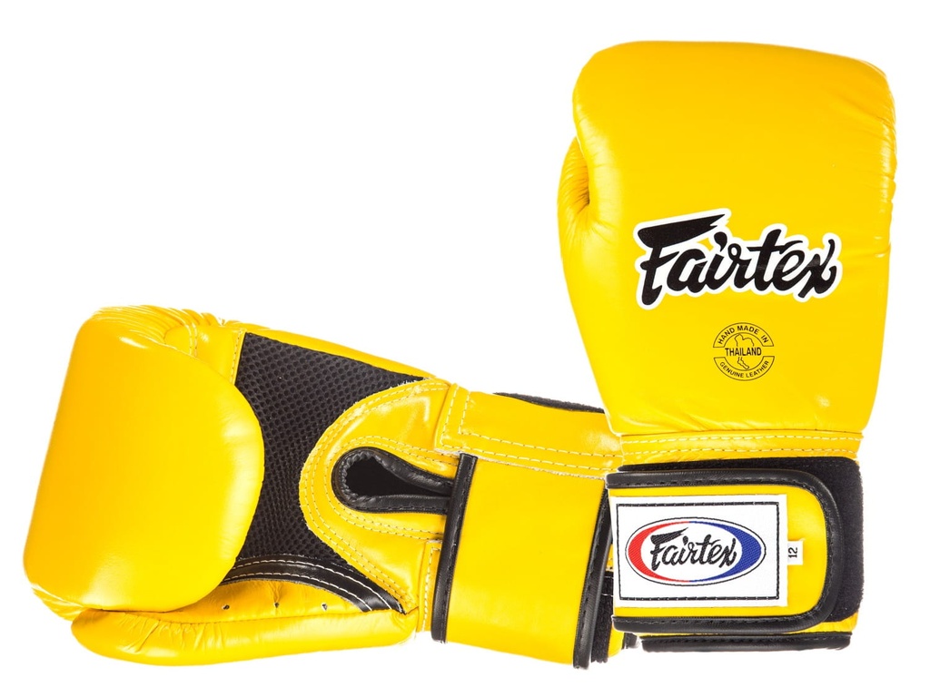 Fairtex Boxing Gloves BGV1 Breathable, Yellow