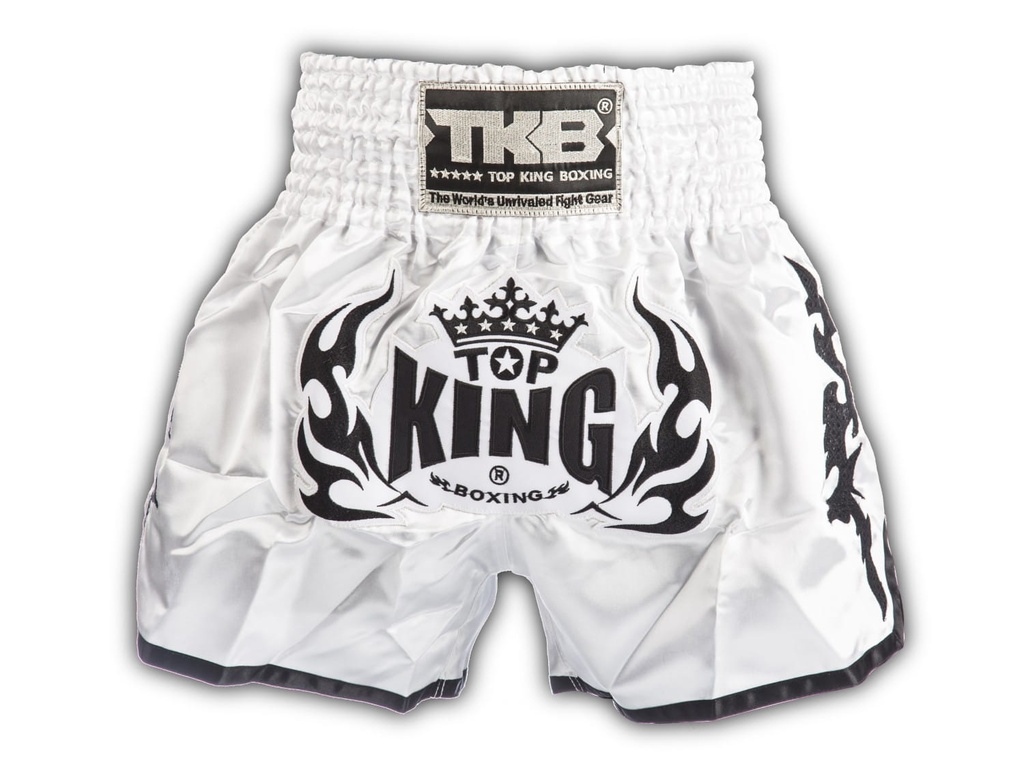 Top King Muay Thai Shorts SP04, Weiß