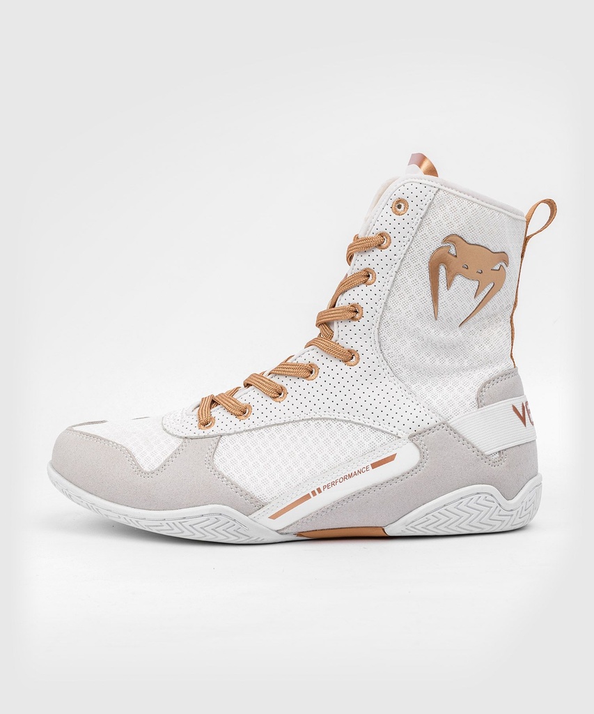 Venum Boxing Shoes Elite, White-Gold