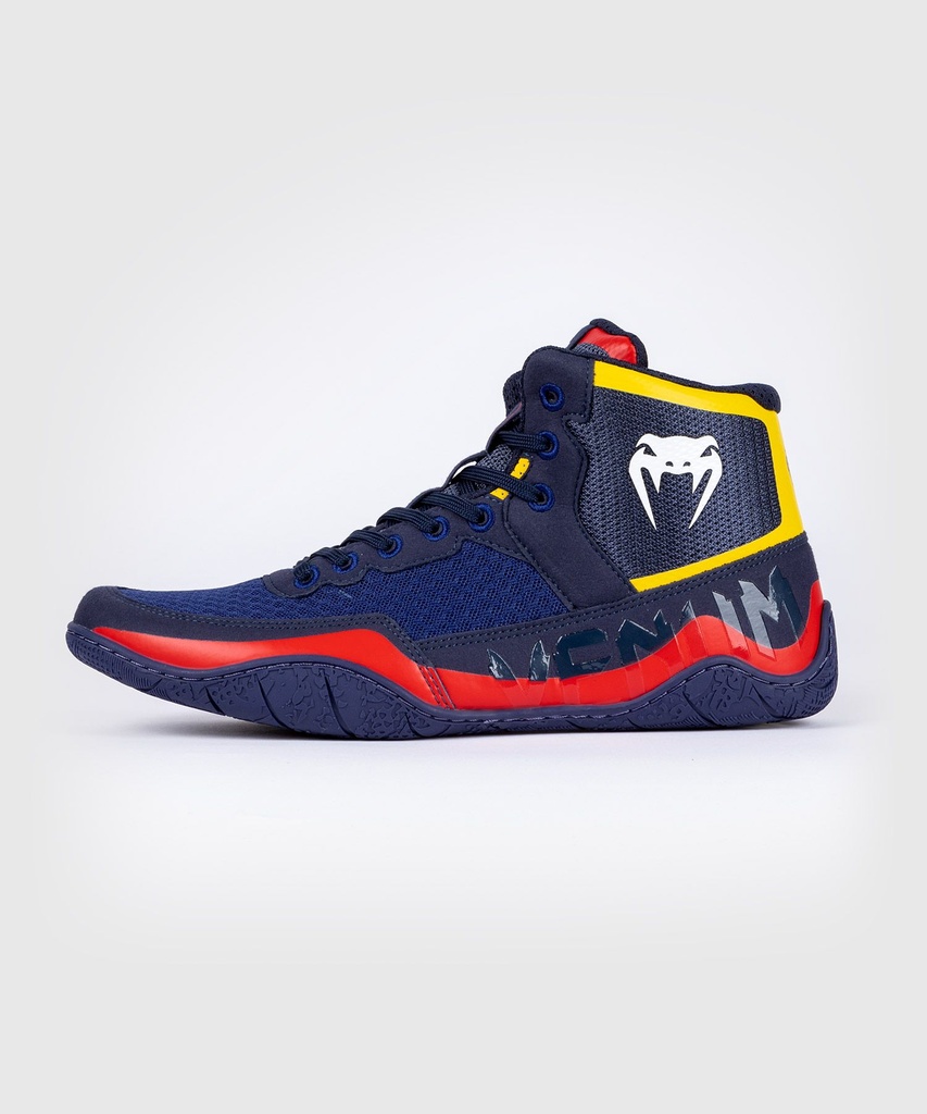 Venum Wrestling Shoes Elite, Navy Blue-Red