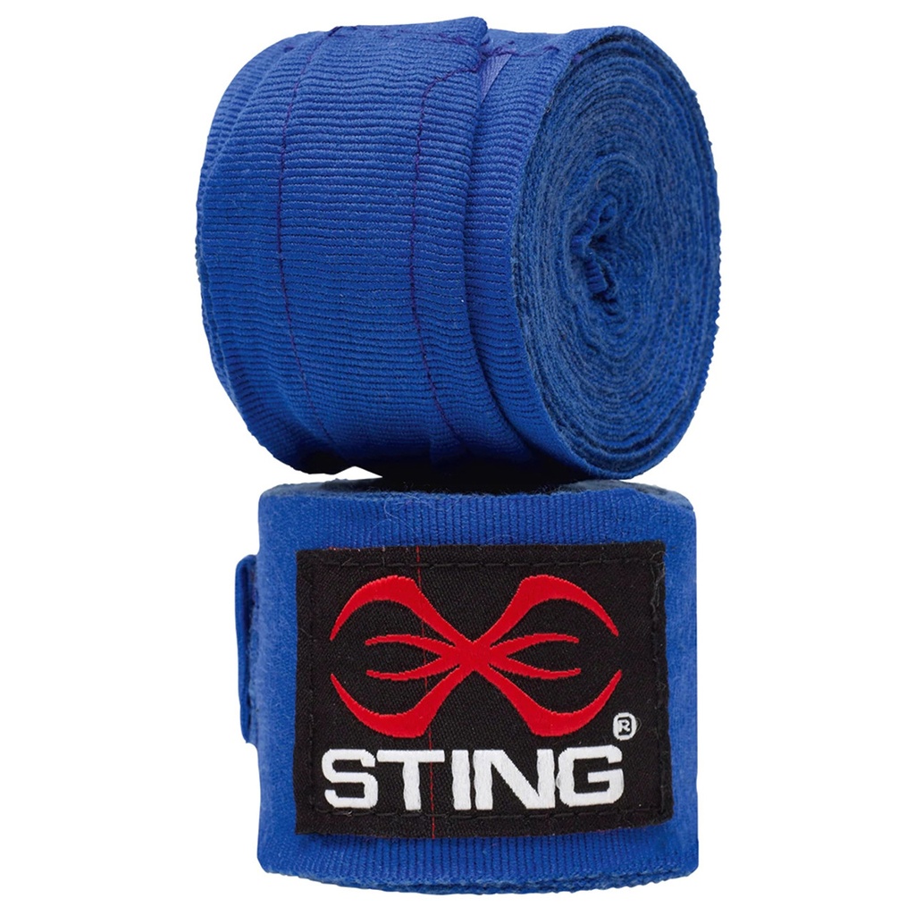 Sting Boxbandagen 4,5m Halbelastisch, Blau