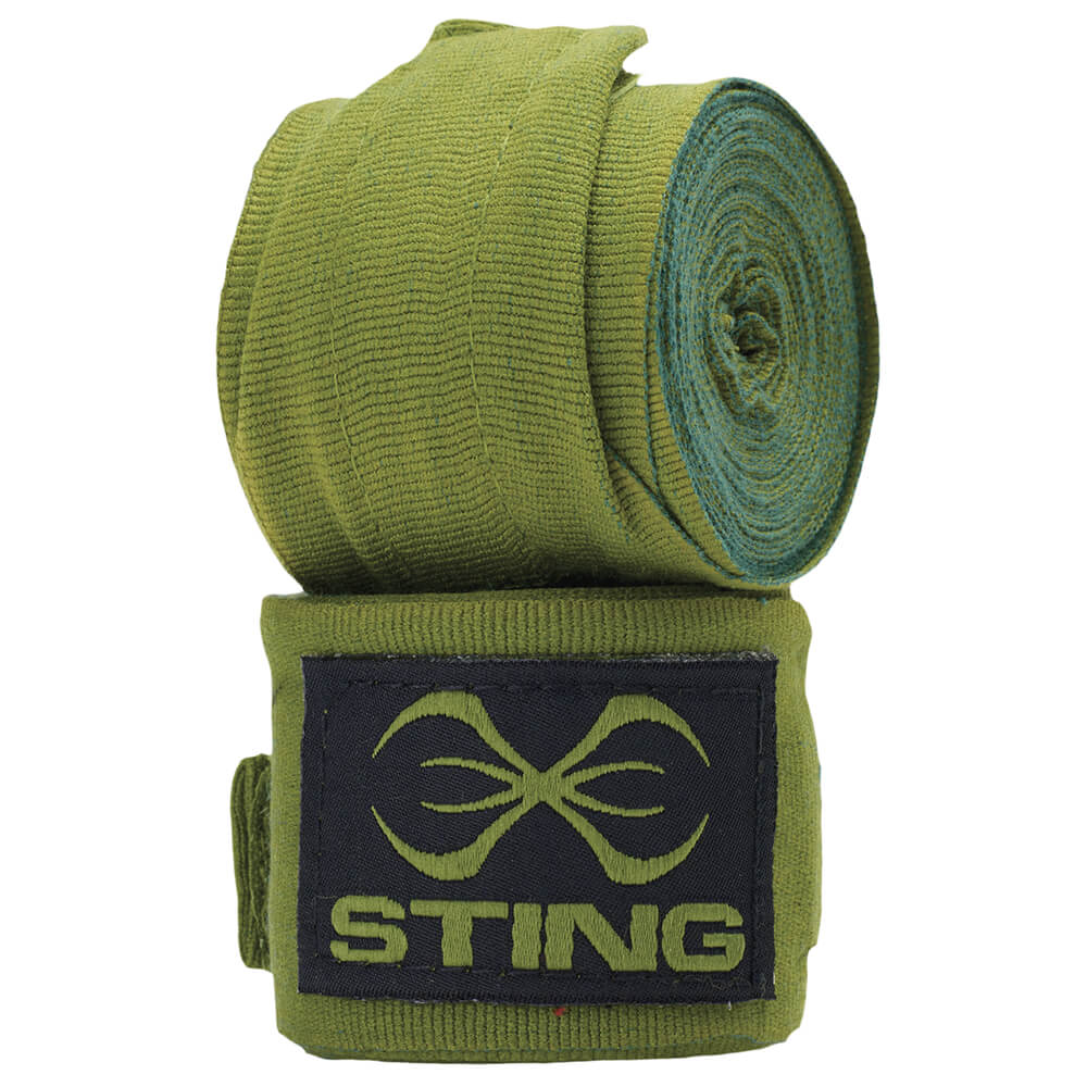 Sting Hand Wraps 4.5m Semi-Elastic, Green