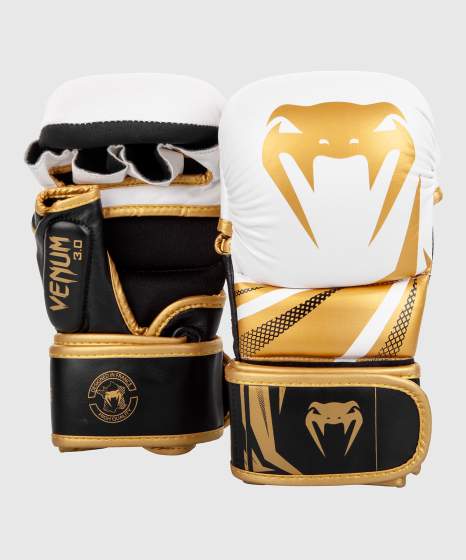 Venum MMA Gloves Sparring Challenger 3.0, White-Gold