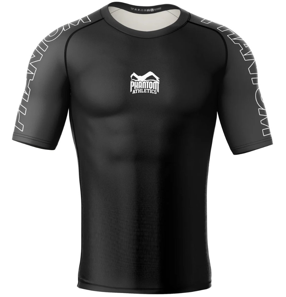 Phantom Rash Guard Ranked, Black