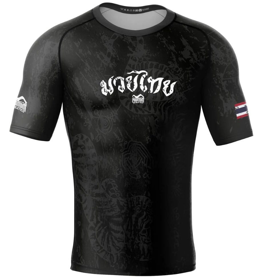 Phantom Rash Guard Muay Thai, Black