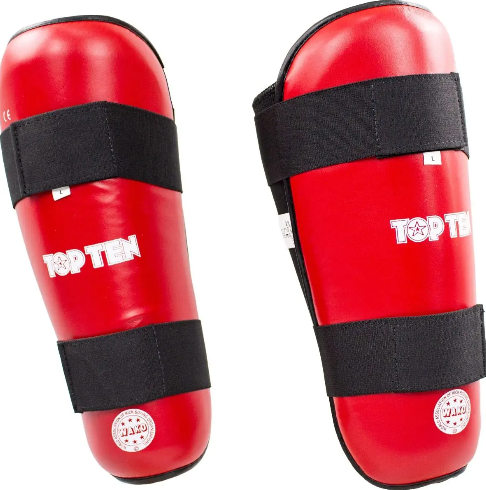 Top Ten Schienbeinschoner WAKO Style, Rot