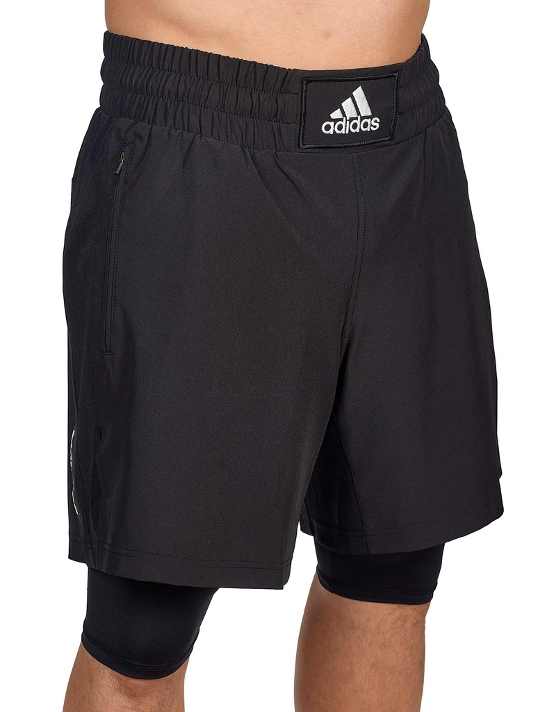 adidas Training Boxing Shorts Wear Tech with Compression Shorts