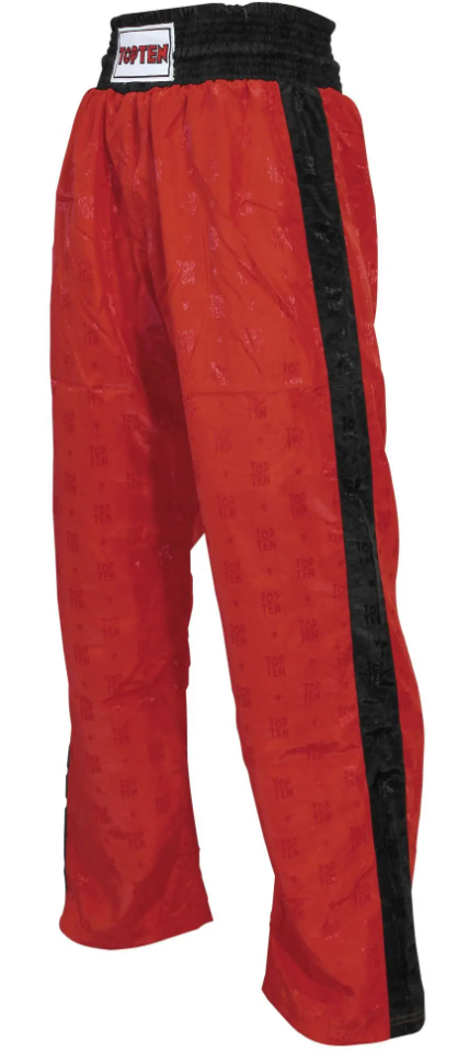 Top Ten Kickboxing Pants Classic, Red-Black