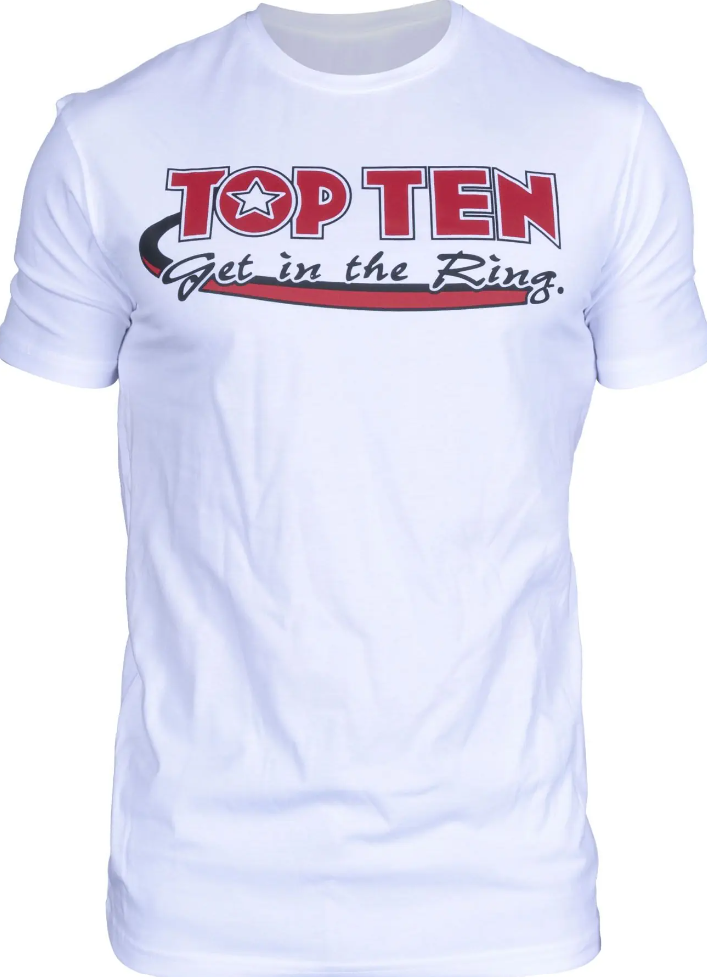 Top Ten T-Shirt Get in the Ring, Weiß