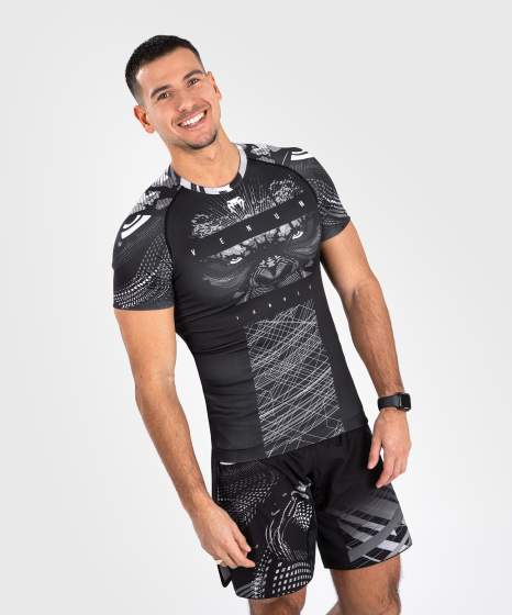 Venum Rash Guard Gorilla Jungle, Black-White