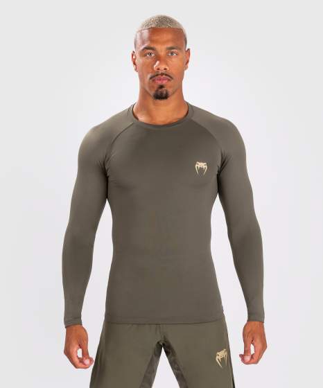 Venum Rash Guard Contender, Khaki