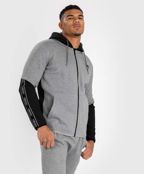 Venum Zip Hoodie Contender 4.0, Grau-Schwarz