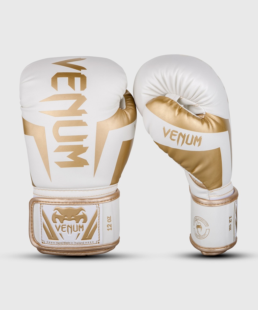 Venum Boxhandschuhe Elite, Weiß-Gold