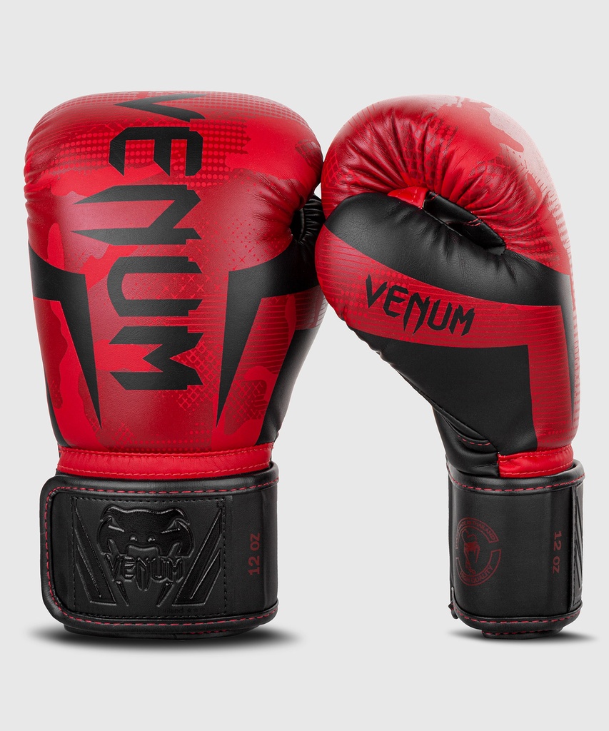 Venum Boxing Gloves Elite, Red-Camo