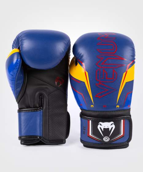 Venum Boxing Gloves Elite Evo, Blue-Yellow