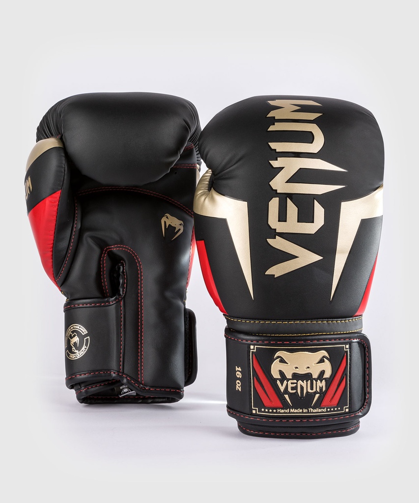 Venum Boxing Gloves Elite, Black-Gold