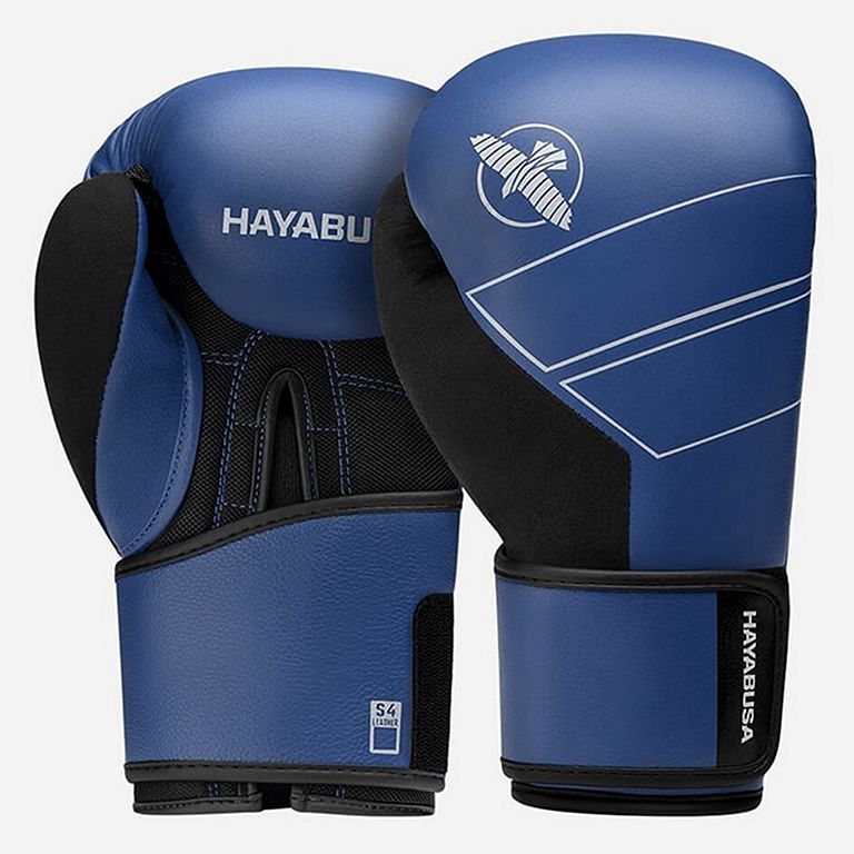 Hayabusa Boxhandschuhe S4 Leder, Blau