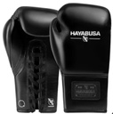 Hayabusa Boxhandschuhe Pro Fight Pferdehaar mit Schnürung, Schwarz