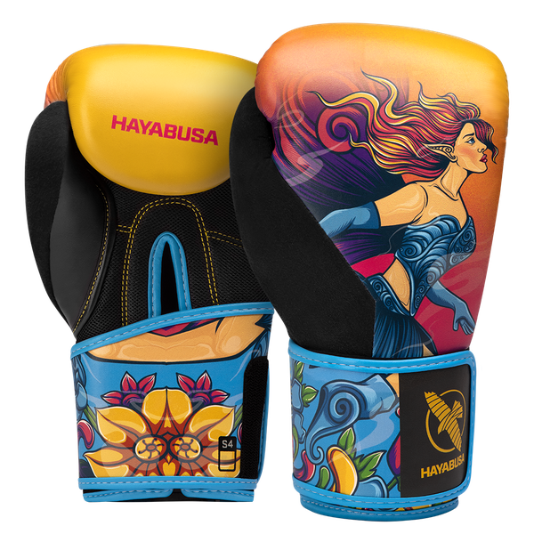 Hayabusa Boxing Gloves S4 Youth Epic Fairy, Yellow-Blue