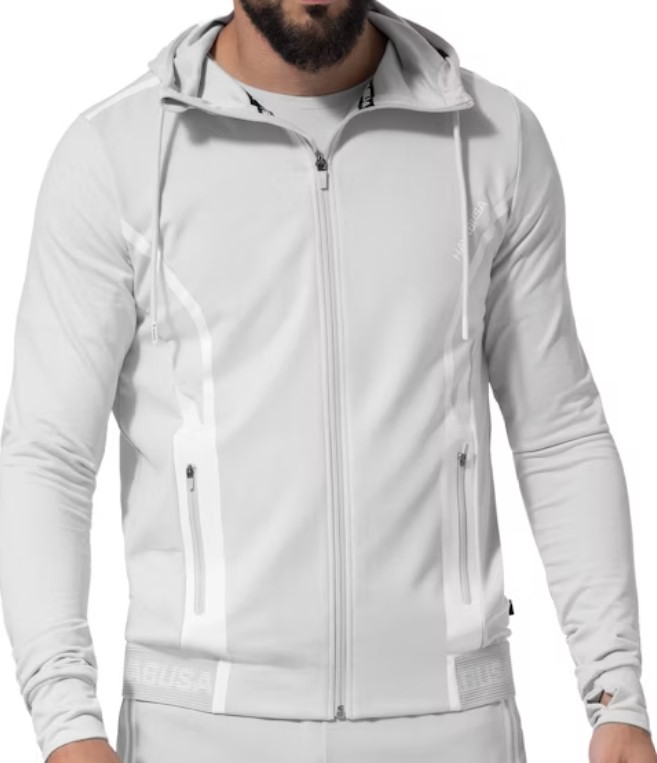 Hayabusa Zip Hoodie Performance, Hellgrau