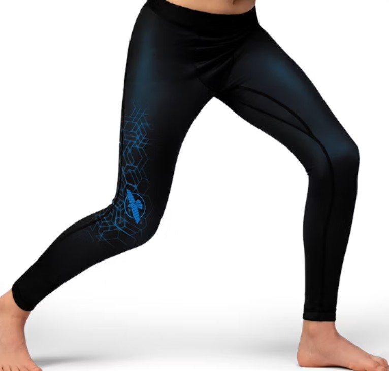 Hayabusa Compression Pants Geo Youth, Blue