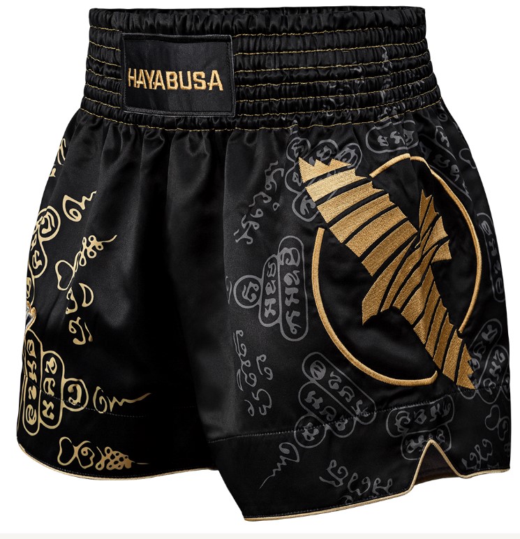 Hayabusa Muay Thai Shorts Falcon, Schwarz