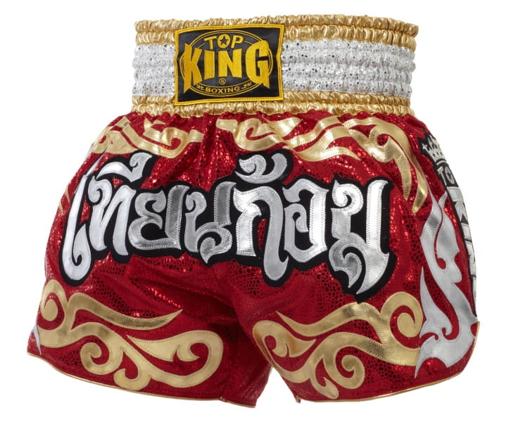 Top King Muay Thai Shorts TKTBS-068, Rot