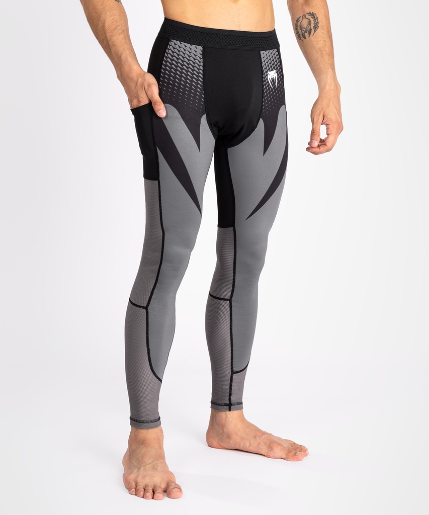 Venum Compression Pants Attack, Grau-Schwarz