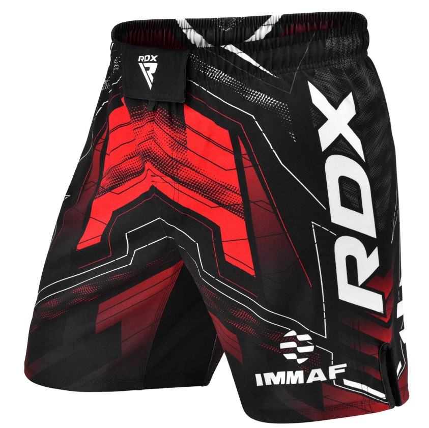 RDX Fight Shorts IMMAF, Black-Red