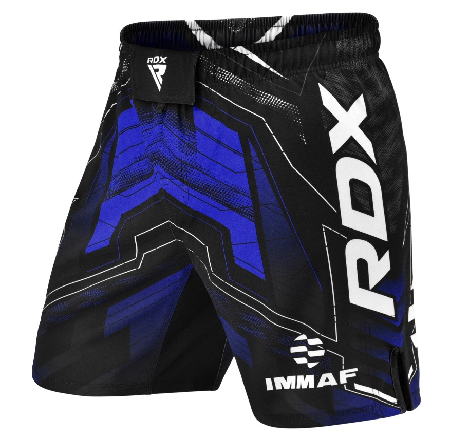 RDX Fight Shorts IMMAF, Black-Blue