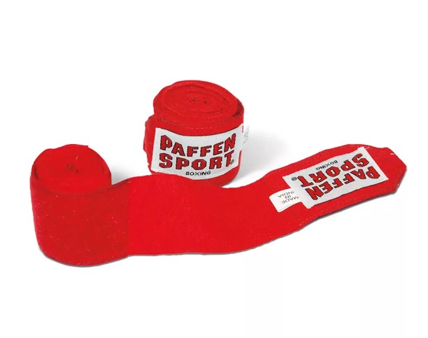 Paffen Sport Boxbandagen Kids 1,5m Halbelastisch, Rot