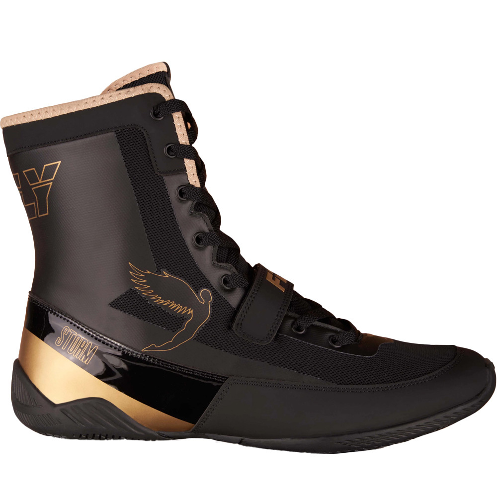 Fly Boxing Shoes Storm, Black-Gold