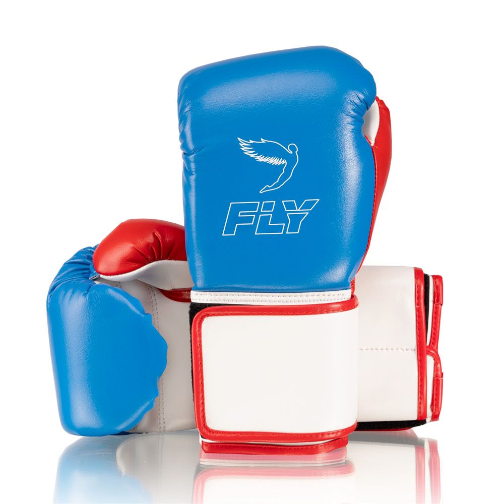 Fly Boxhandschuhe Superloop X, Blau-Weiß